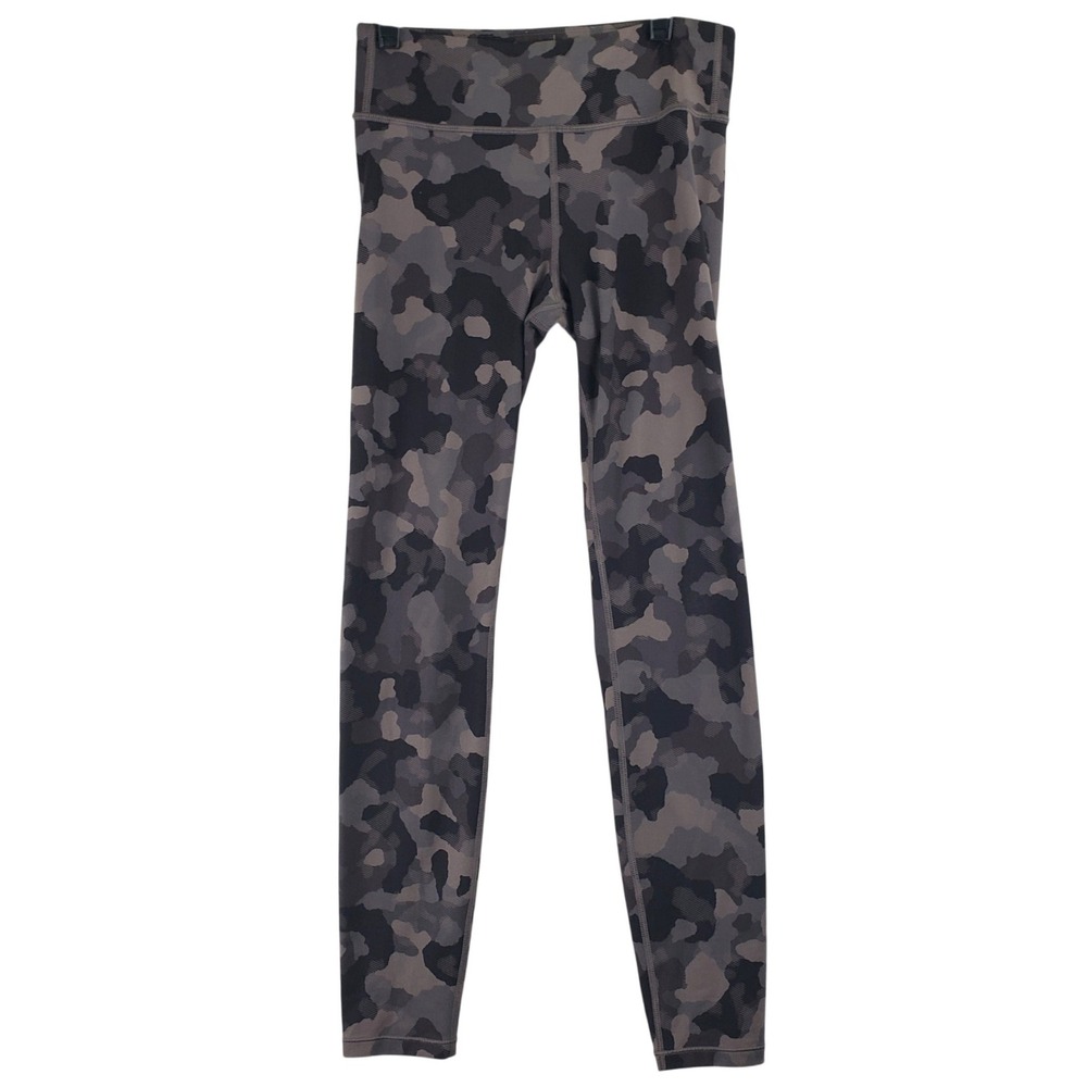 Athleta Girl Printed Chit Chat Tight Leggings Girls XXL 16 Grey Camo Athletic